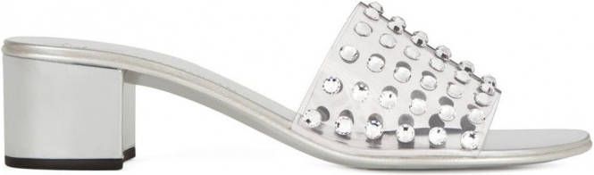 Giuseppe Zanotti Adelia sandalen verfraaid met kristal Zilver