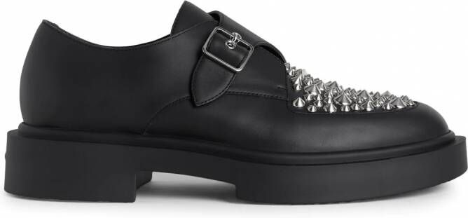 Giuseppe Zanotti Adric loafers met studs Zwart