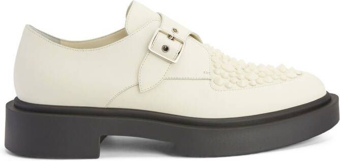 Giuseppe Zanotti Adric veterschoenen met studs Wit