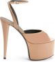 Giuseppe Zanotti Aida 150 mm imitatieleren sandalen Beige - Thumbnail 1