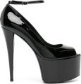 Giuseppe Zanotti 150 mm GZ Aida pumps met plateauzool Zwart - Zwart