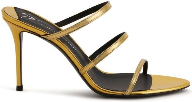 Giuseppe Zanotti Alimha stiletto sandalen Goud