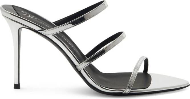 Giuseppe Zanotti Alimha sandalen met bandjes Zilver