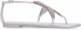 Giuseppe Zanotti Almathea sandalen dames leer leer leer bergkristal 37.5 Zilver - Thumbnail 1