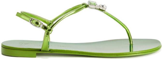 Giuseppe Zanotti Alphonsine sandalen Groen