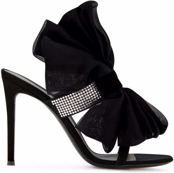 Giuseppe Zanotti Amabel sandalen met strik Zwart