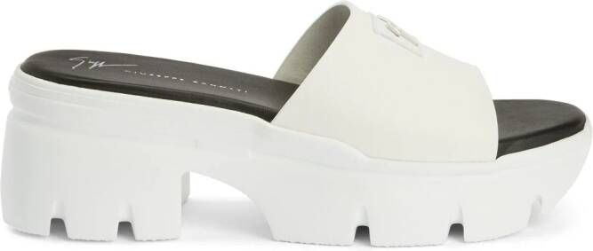 Giuseppe Zanotti Apocalypse Hot slippers Wit