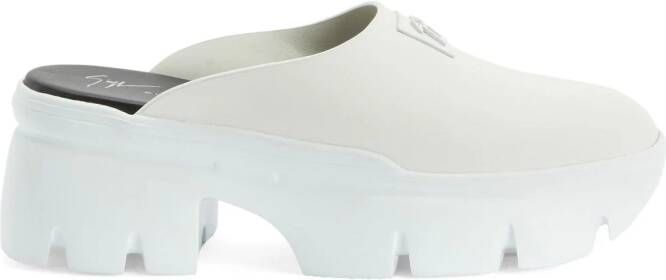 Giuseppe Zanotti Apocalypse Sabot muiltjes Wit
