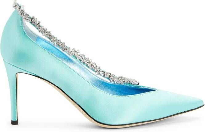 Giuseppe Zanotti Audace Crystal pumps met kristal Blauw