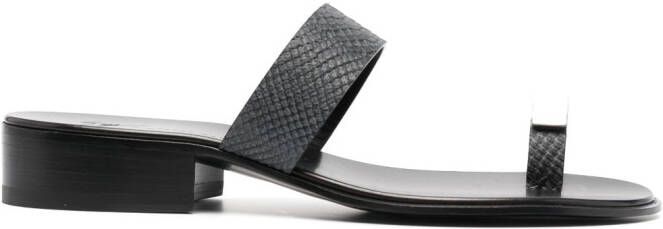 Giuseppe Zanotti Bardack sandalen met dubbele bandjes Zwart