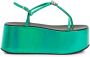 Giuseppe Zanotti Barnack sandalen met plateauzool Groen - Thumbnail 1