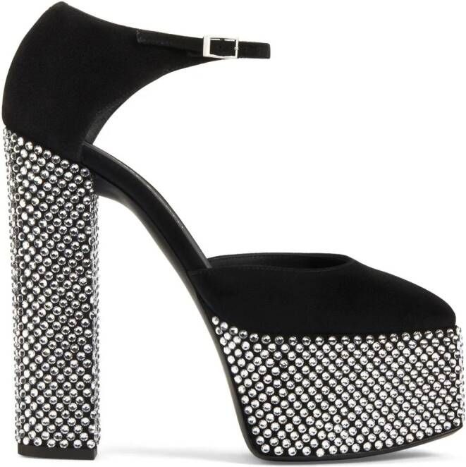Giuseppe Zanotti Bebe sandalen verfraaid met kristallen Zwart