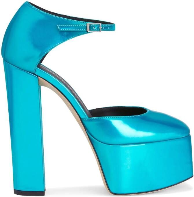 Giuseppe Zanotti Bebe pumps met plateauzool Blauw