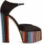 Giuseppe Zanotti Bebe Strass pumps met plateauzool Zwart - Thumbnail 1