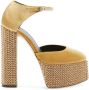 Giuseppe Zanotti Bebe Strass velvet pumps Goud - Thumbnail 1