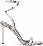 Giuseppe Zanotti Bellatriks leren sandalen Zilver - Thumbnail 1