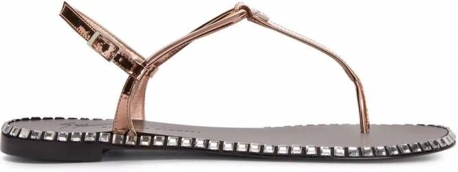 Giuseppe Zanotti Bellatriks sandalen met studs Roze