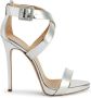 Giuseppe Zanotti Bellis leren sandalen Zilver - Thumbnail 1