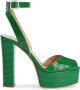 Giuseppe Zanotti Sandalen met krokodillenprint Groen - Thumbnail 1