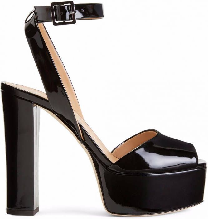 Giuseppe Zanotti Betty sandalen met plateauzool Zwart