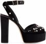 Giuseppe Zanotti Betty suède sandalen Zwart - Thumbnail 1