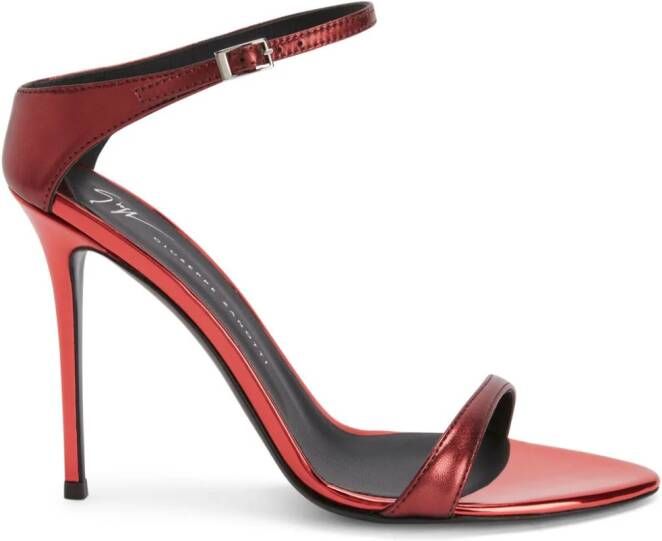 Giuseppe Zanotti Beverlee stiletto sandalen Rood