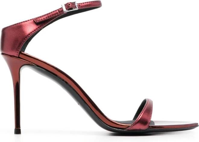 Giuseppe Zanotti Beverlee metallic sandalen Rood