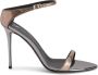 Giuseppe Zanotti Beverlee leren sandalen Zilver - Thumbnail 1