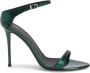 Giuseppe Zanotti Beverlee satijnen sandalen Groen - Thumbnail 1