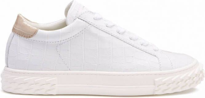 Giuseppe Zanotti Blabber leren sneakers Wit