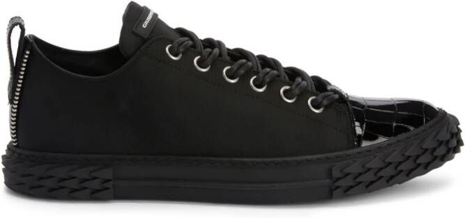 Giuseppe Zanotti Blabber leren sneakers Zwart