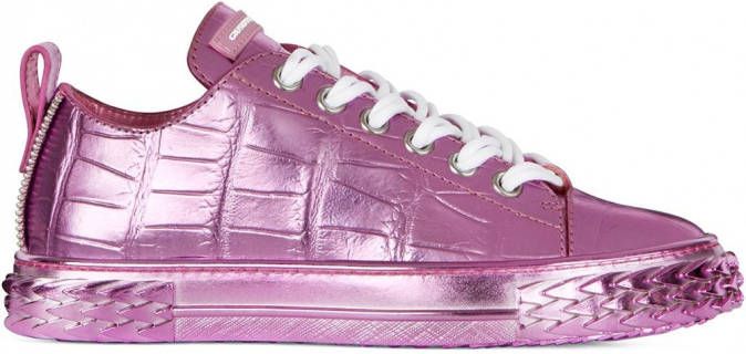 Giuseppe Zanotti Blabber metallic sneakers Paars