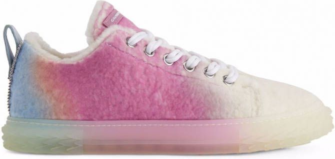 Giuseppe Zanotti Blabber sneakers met textuur Roze