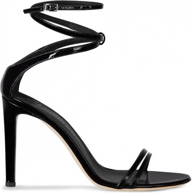 Giuseppe Zanotti Catia sandalen met veters Zwart