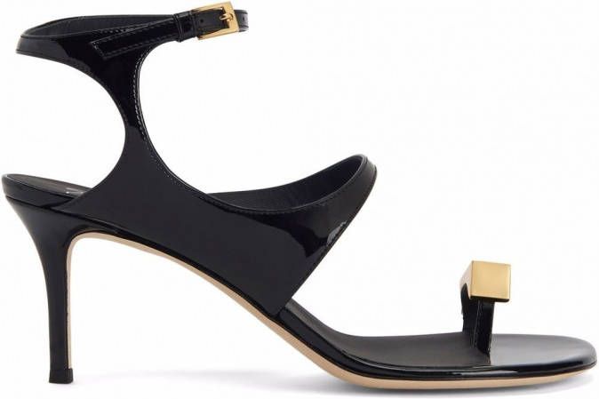 Giuseppe Zanotti Ciubecca lakleren sandalen Zwart