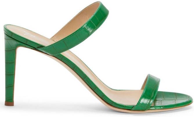 Giuseppe Zanotti Claista stiletto sandalen Groen