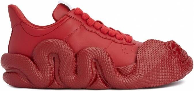 Giuseppe Zanotti Cobras sneakers Rood