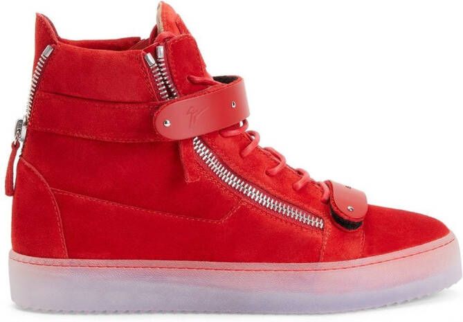 Giuseppe Zanotti Coby high-top sneakers Rood