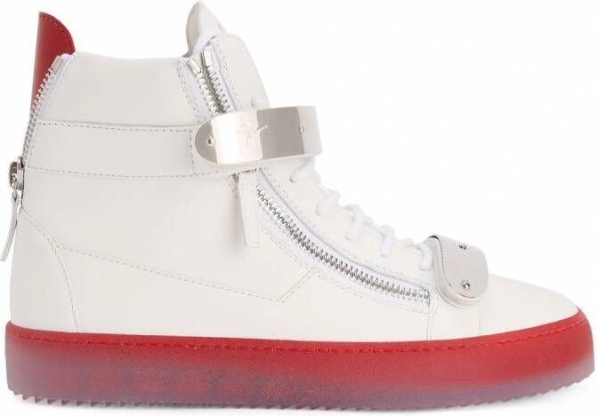Giuseppe Zanotti Coby high-top sneakers Wit