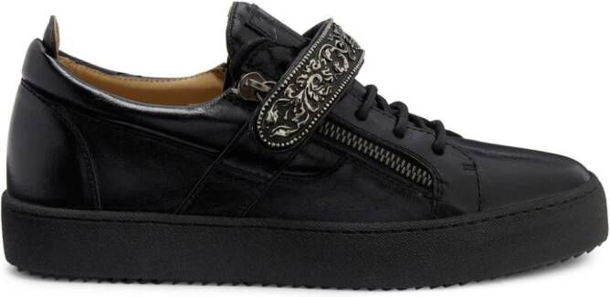 Giuseppe Zanotti Coby leather sneakers Zwart