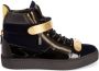 Giuseppe Zanotti Coby leren sneakers Blauw - Thumbnail 1