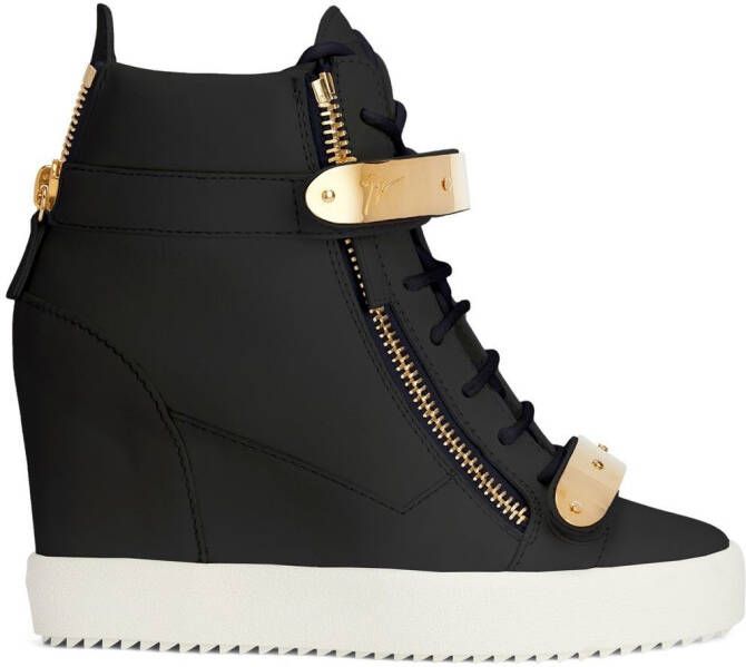 Giuseppe Zanotti Coby sneakers met sleehak Wit
