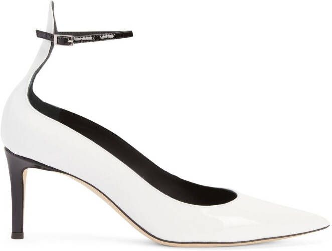 Giuseppe Zanotti Cohralise leren pumps Wit