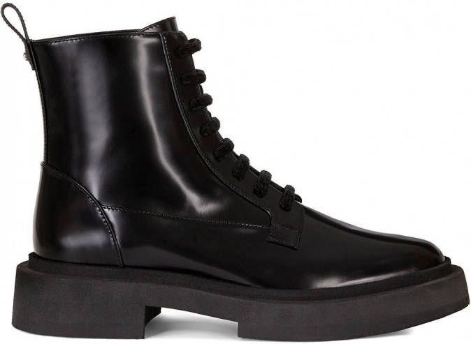 Giuseppe Zanotti Combat boots met veters Zwart