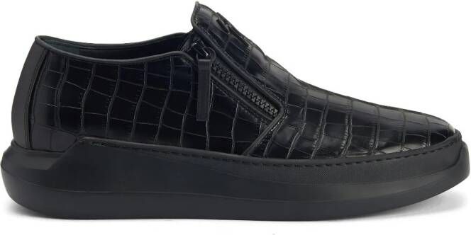 Giuseppe Zanotti Conley leren sneakers Zwart