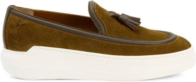 Giuseppe Zanotti Conley loafers met kwastje Bruin