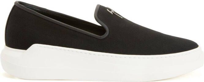 Giuseppe Zanotti Conley sneakers met logoplakkaat Zwart