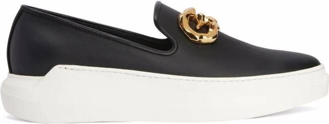 Giuseppe Zanotti Conley Zalì slip-on sneakers Zwart