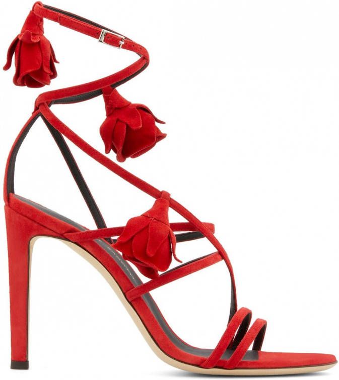 Schoenen voor voor Giuseppe Zanotti Leer Sandalen Met Slangenhuid-effect in  het Rood Dames Schoenen voor voor Hakken voor Sandalen met hak  allware.com.br