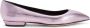 Giuseppe Zanotti Dhalia ballerina's met slangenleer-effect Roze - Thumbnail 1